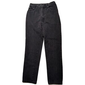 PARASUCO Women 29 (Actual 26X27) Black Tapered Ankle Denim Jeans READ